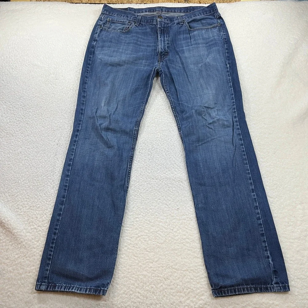 Levi's Jeans Mens 38x34 Blue 514 Straight Fit Denim Stretch Casual 00514-0308